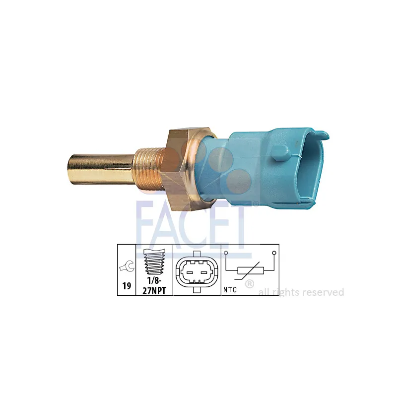 Sonde de température, liquide de refroidissement FACET 7.3263