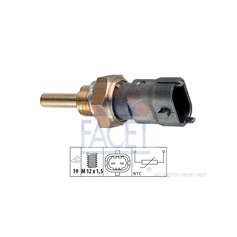 Sonde de température, liquide de refroidissement FACET 7.3264