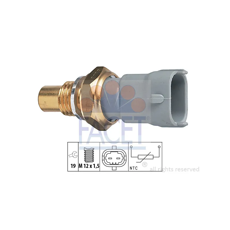 Sonde de température, liquide de refroidissement FACET 7.3268