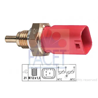Sonde de température, liquide de refroidissement FACET 7.3271