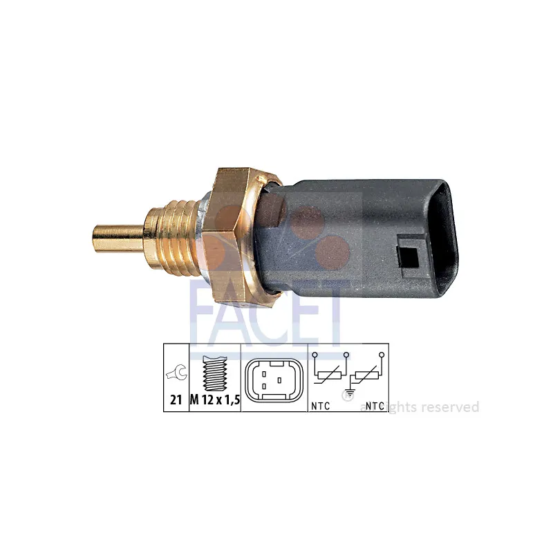 Sonde de température, liquide de refroidissement FACET 7.3273