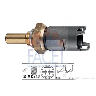 Sonde de température, liquide de refroidissement FACET 7.3274