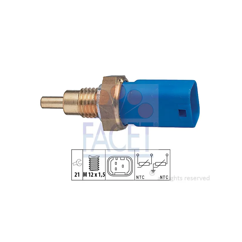 Sonde de température, liquide de refroidissement FACET 7.3275