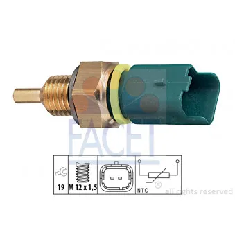Sonde de température, liquide de refroidissement FACET 7.3276