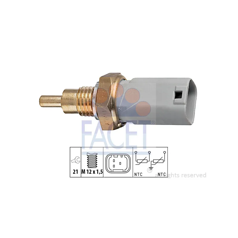 Sonde de température, liquide de refroidissement FACET 7.3277