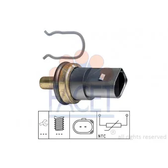 Sonde de température, liquide de refroidissement FACET 7.3278