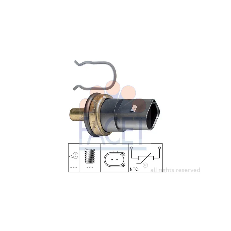 Sonde de température, liquide de refroidissement FACET 7.3278
