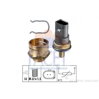 Sonde de température, liquide de refroidissement FACET 7.3278K