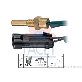 Sonde de température, liquide de refroidissement FACET