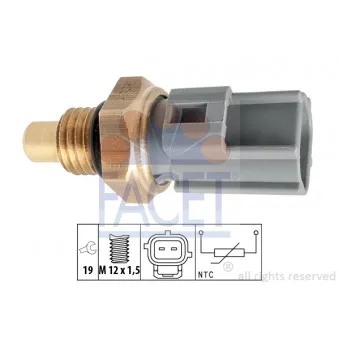 Capteur, température de carburant FACET 7.3281