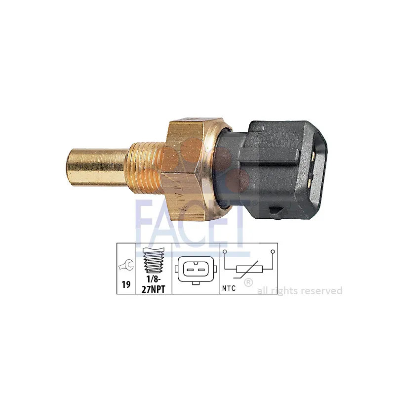 Sonde de température, liquide de refroidissement FACET 7.3283