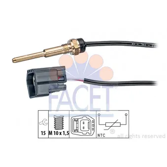 Sonde de température, liquide de refroidissement FACET 7.3289