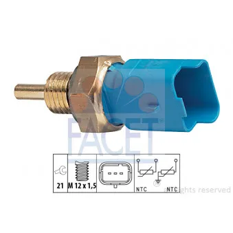 Sonde de température, liquide de refroidissement FACET 7.3291