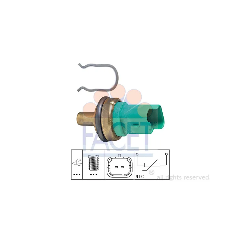 Sonde de température, liquide de refroidissement FACET 7.3292