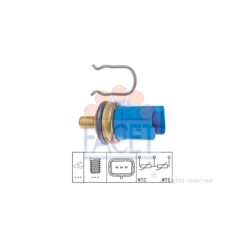 Sonde de température, liquide de refroidissement FACET 7.3293
