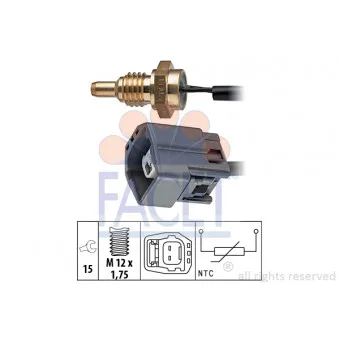 Sonde de température, liquide de refroidissement FACET 7.3295