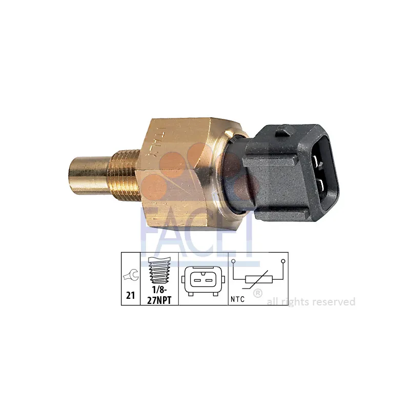 Sonde de température, liquide de refroidissement FACET 7.3301