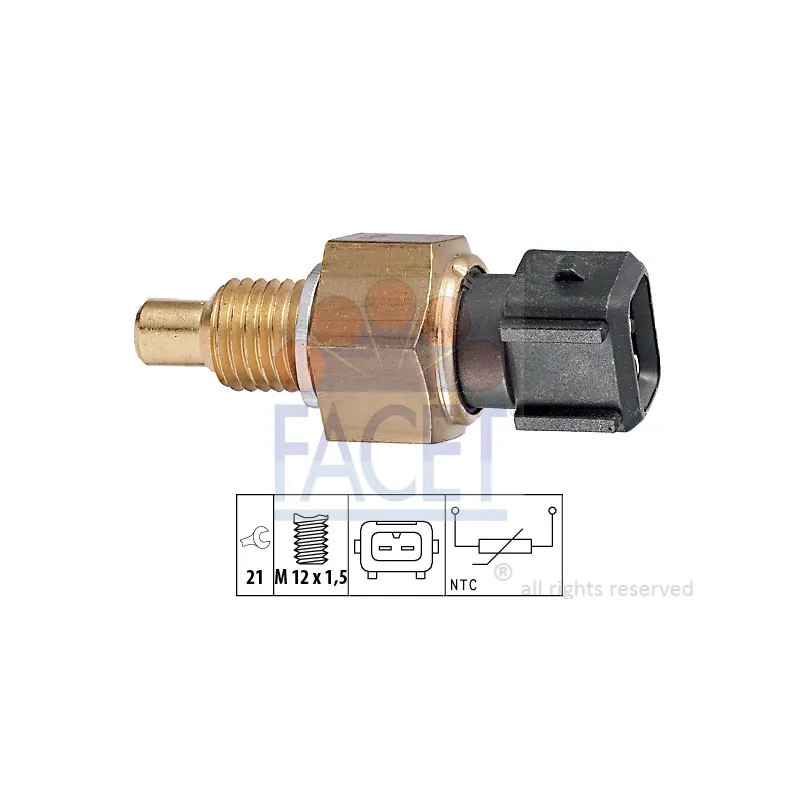 Sonde de température, liquide de refroidissement FACET 7.3303