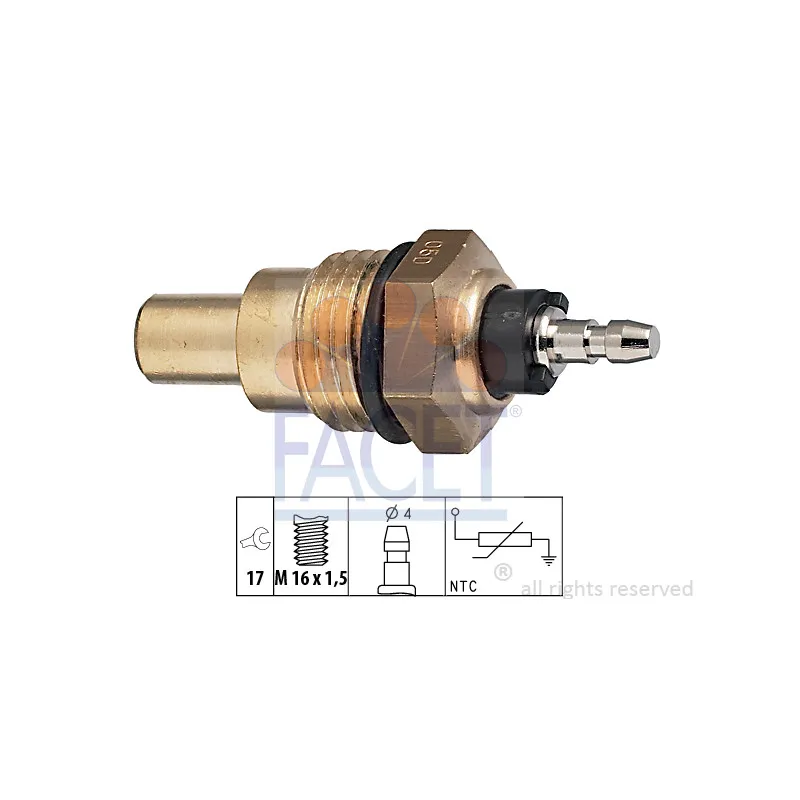 Sonde de température, liquide de refroidissement FACET 7.3314