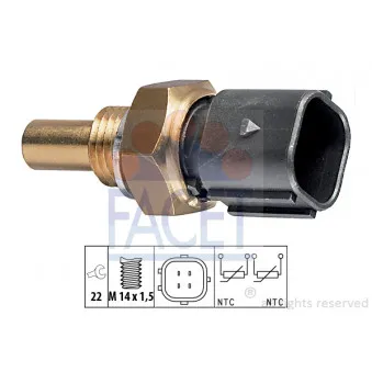 Sonde de température, liquide de refroidissement FACET 7.3316