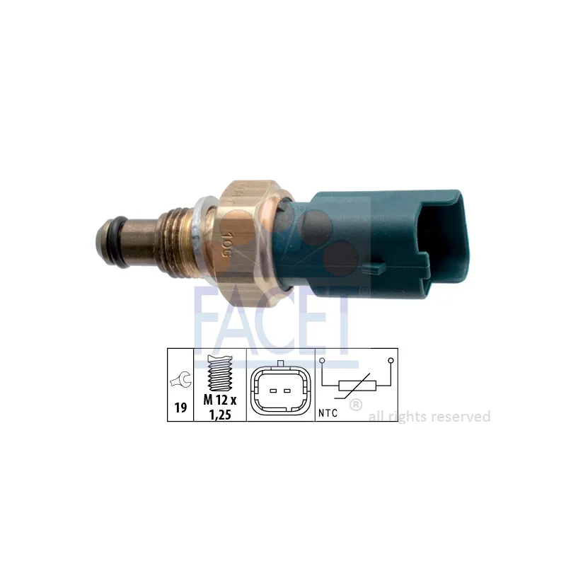 Capteur, température de carburant FACET 7.3317