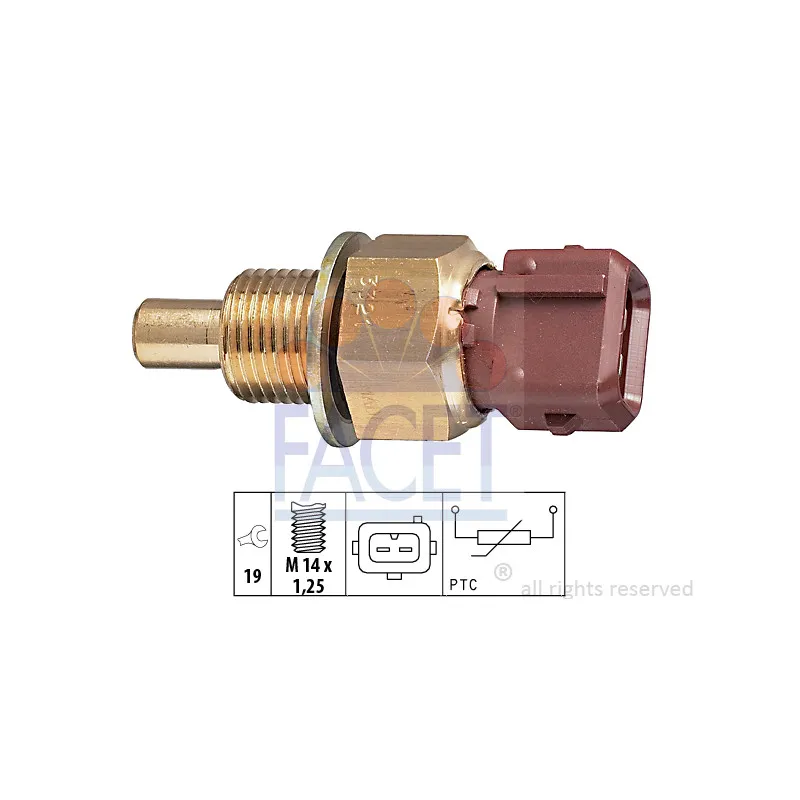 Sonde de température, liquide de refroidissement FACET 7.3321