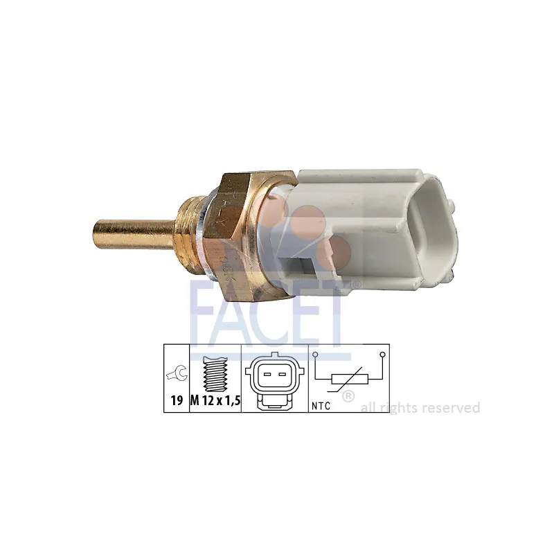 Sonde de température, liquide de refroidissement FACET 7.3323