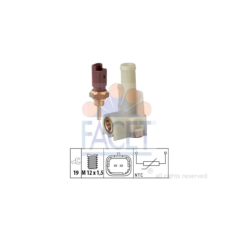 Sonde de température, liquide de refroidissement FACET 7.3326K