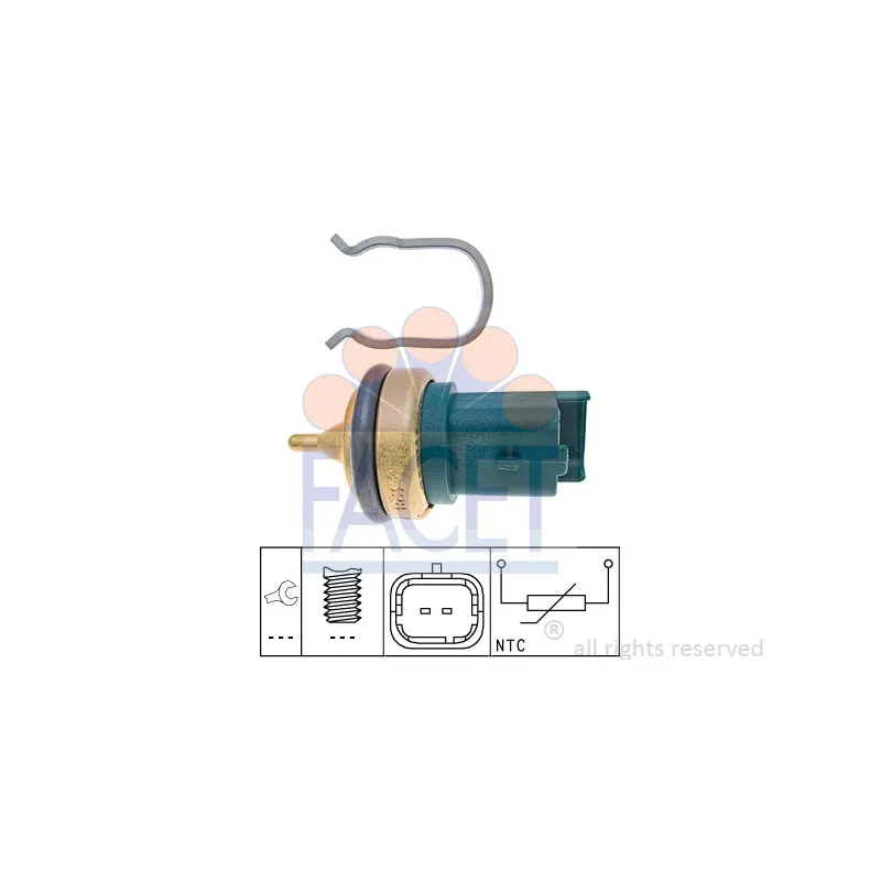 Sonde de température, liquide de refroidissement FACET 7.3328