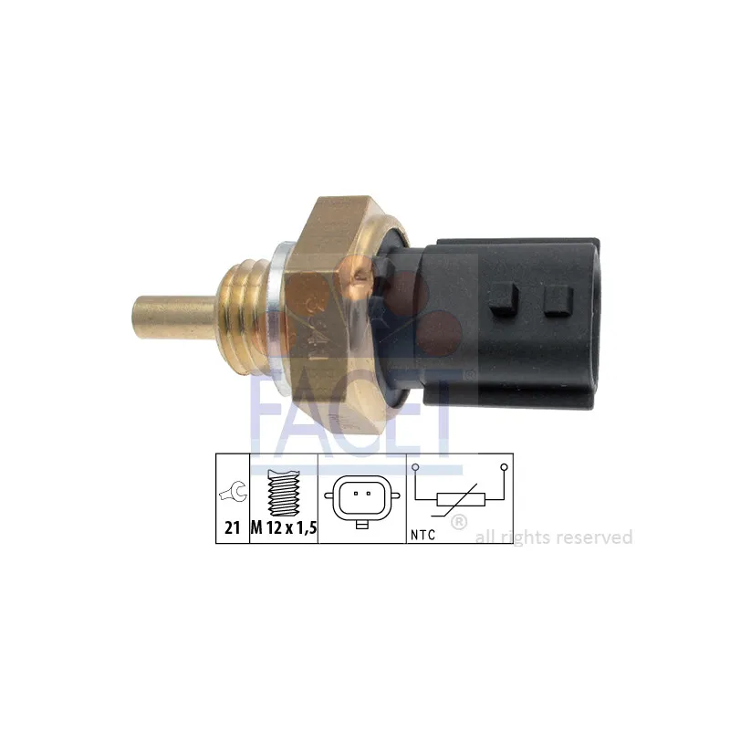 Sonde de température, liquide de refroidissement FACET 7.3341