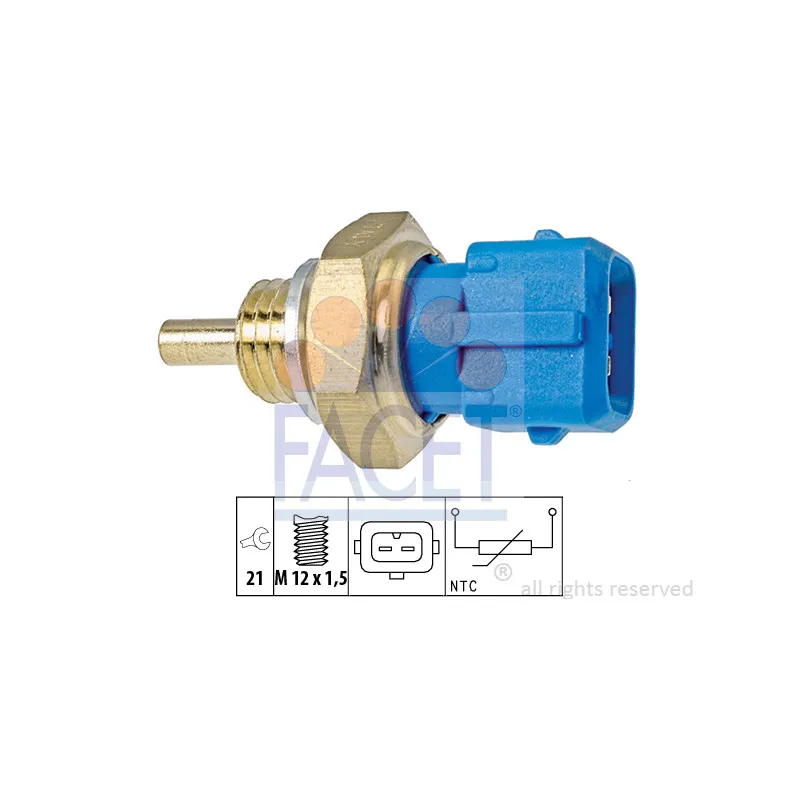 Sonde de température, liquide de refroidissement FACET 7.3342