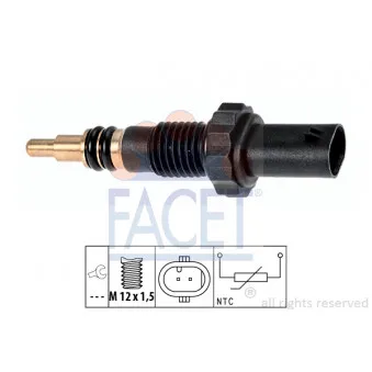 Sonde de température, liquide de refroidissement FACET 7.3348