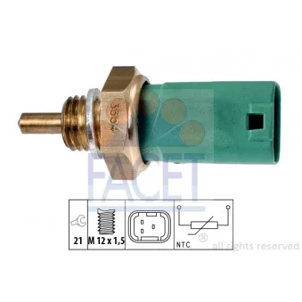 Sonde de température, liquide de refroidissement FACET 7.3354