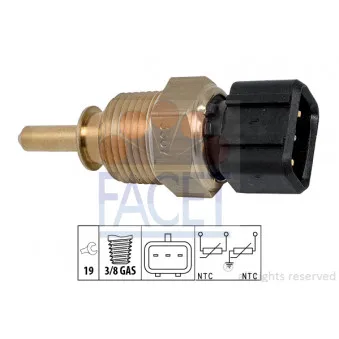 Sonde de température, liquide de refroidissement FACET 7.3367