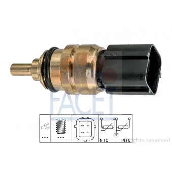 Sonde de température, liquide de refroidissement FACET 7.3371