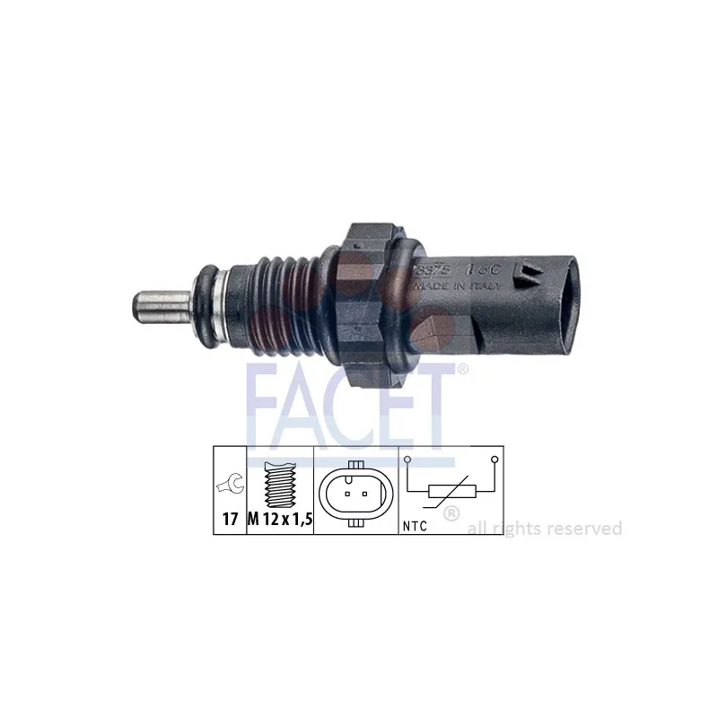 Sonde de température, liquide de refroidissement FACET 7.3375