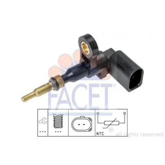 Sonde de température, liquide de refroidissement FACET 7.3377