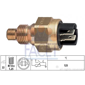 Sonde de température, liquide de refroidissement FACET 7.3510