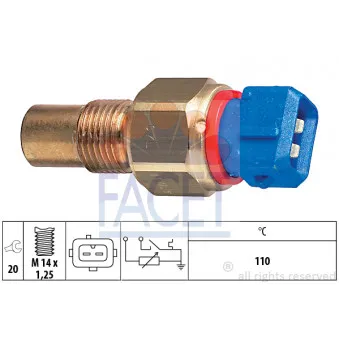 Sonde de température, liquide de refroidissement FACET 7.3521
