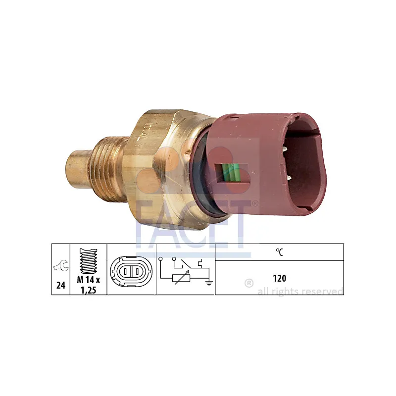 Sonde de température, liquide de refroidissement FACET 7.3522