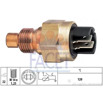 Sonde de température, liquide de refroidissement FACET 7.3523