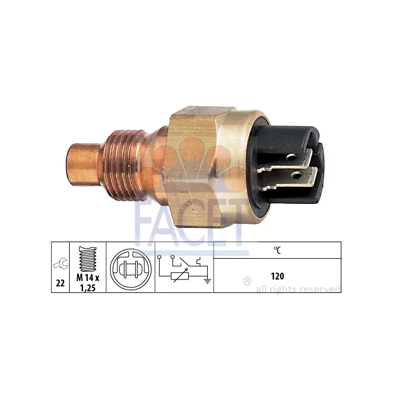Sonde de température, liquide de refroidissement FACET 7.3523