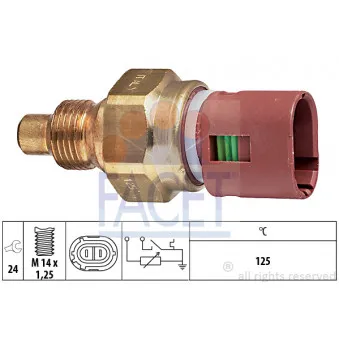 Sonde de température, liquide de refroidissement FACET 7.3532