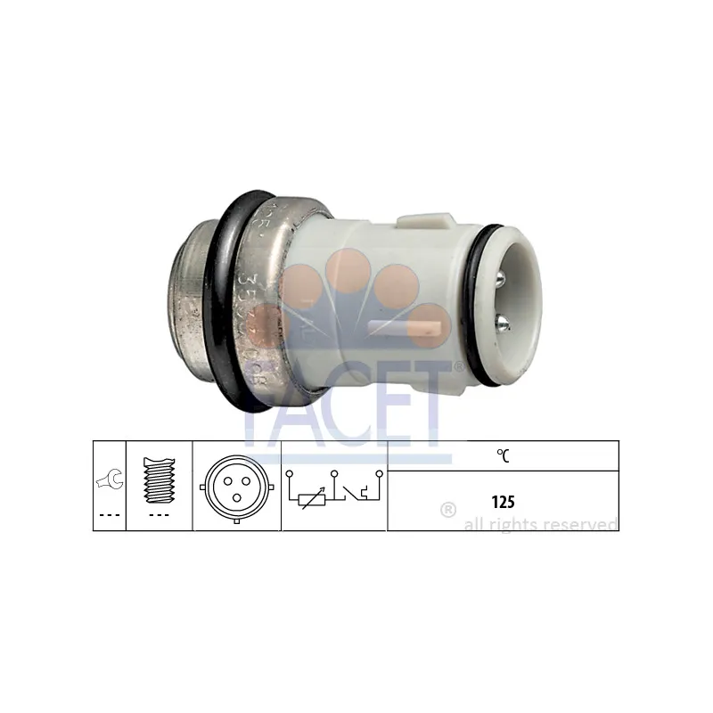 Sonde de température, liquide de refroidissement FACET 7.3533
