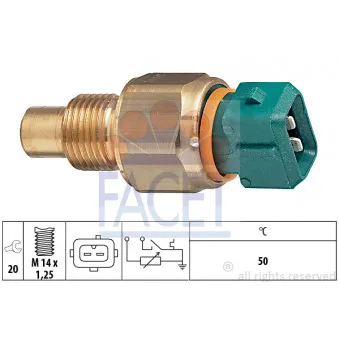 Sonde de température, liquide de refroidissement FACET 7.3542