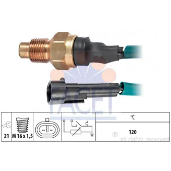 Sonde de température, liquide de refroidissement FACET 7.3546