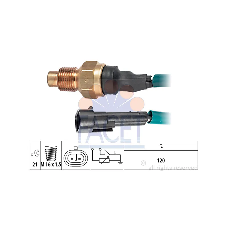 Sonde de température, liquide de refroidissement FACET 7.3546