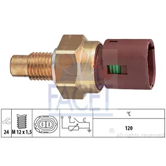 Sonde de température, liquide de refroidissement FACET 7.3549