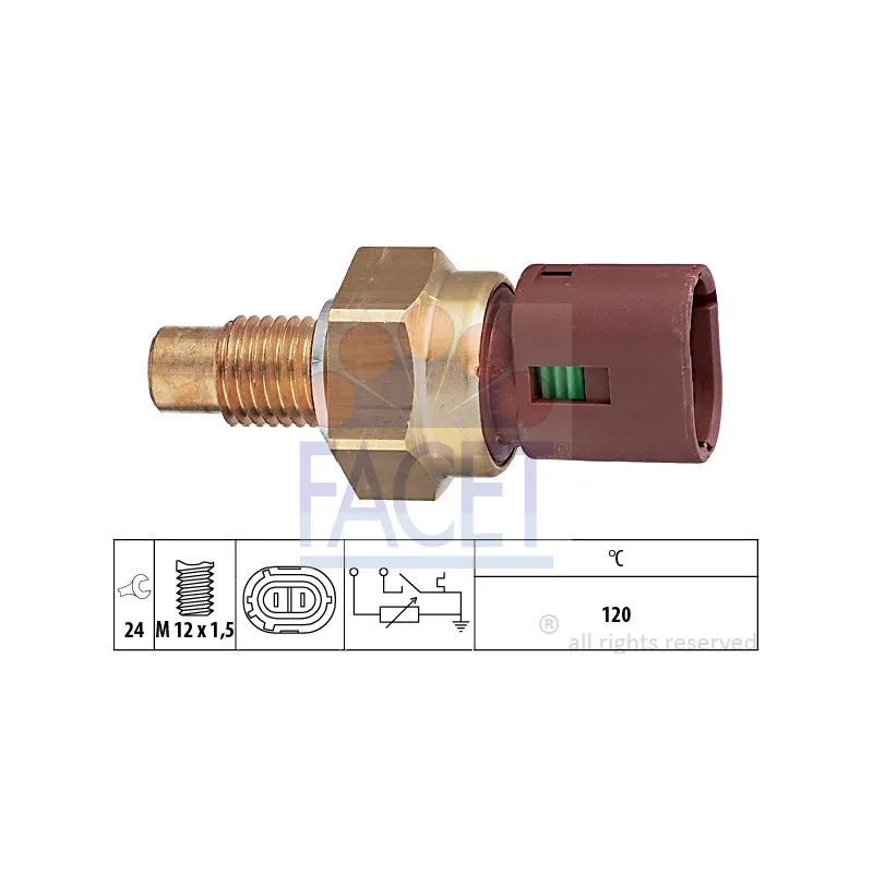 Sonde de température, liquide de refroidissement FACET 7.3549