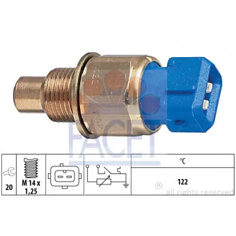 Sonde de température, liquide de refroidissement FACET 7.3552